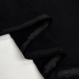 True essentials fine rib t shirting black
