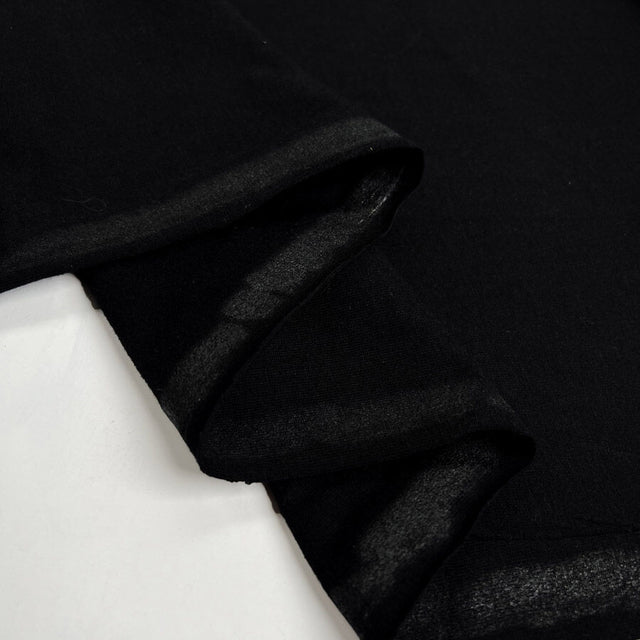 True essentials fine rib t shirting black