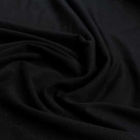 True essentials fine rib t shirting black
