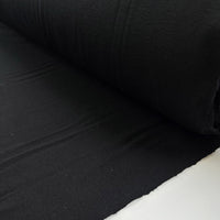 Soft Rib Cotton Jersey - Black