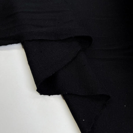 Soft rib cotton jersey black