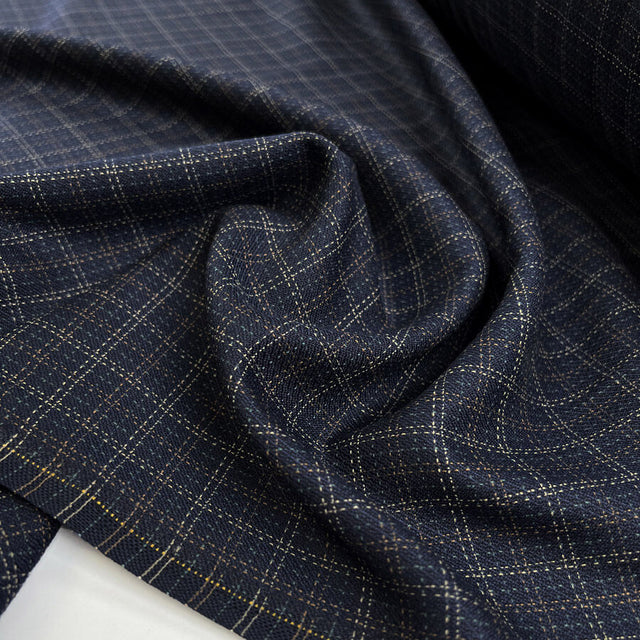 Borders check wool