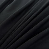 Remnant heavy rib cotton jersey black 1-5m
