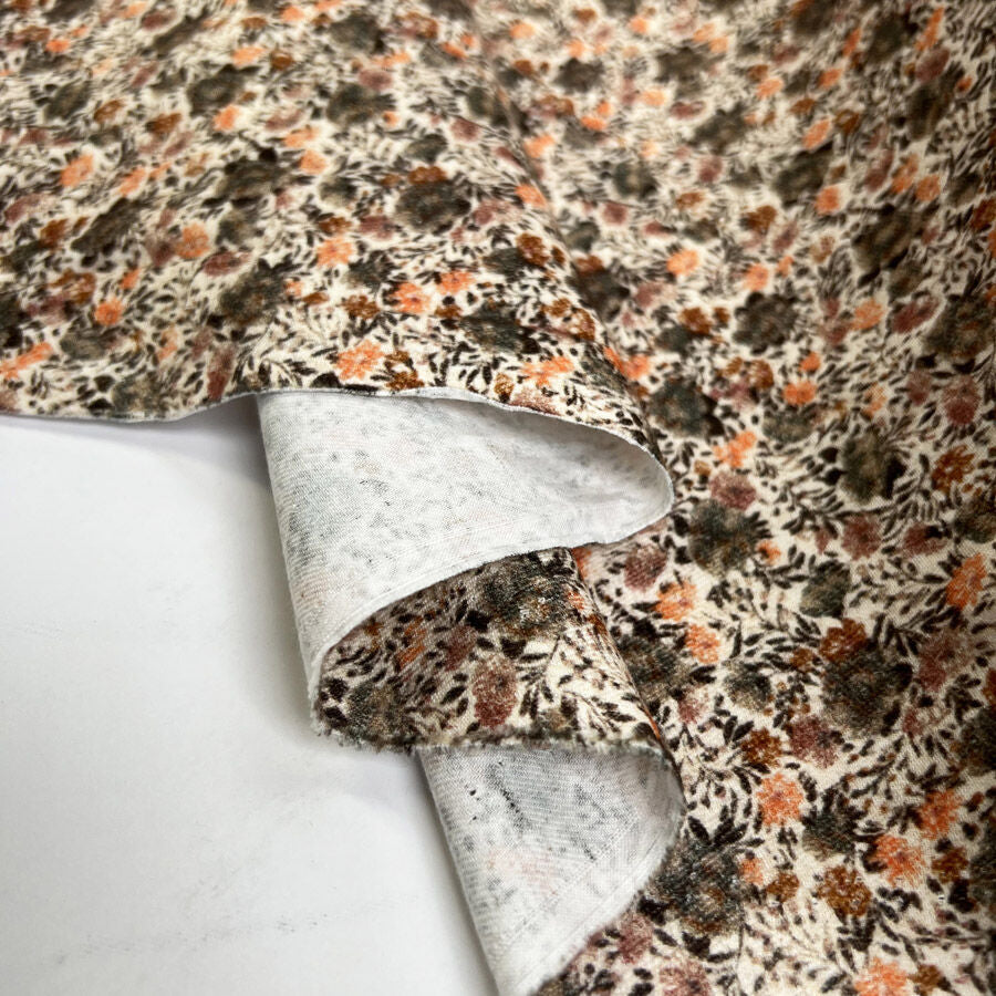 Brushed cotton lola peach