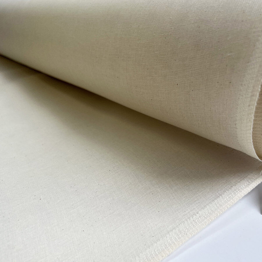 Remnant bleached muslin 1m