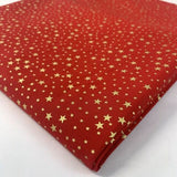Christmas prints little stars red