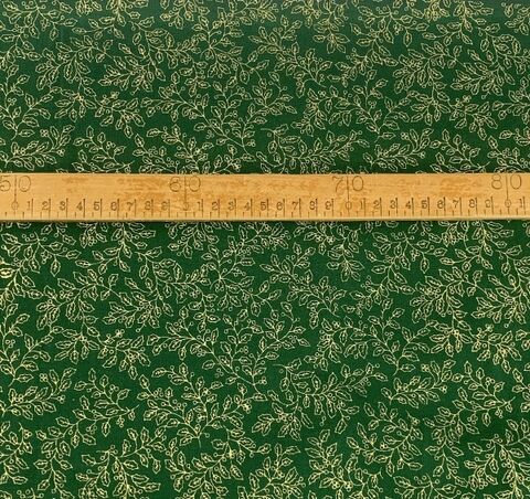 Christmas cotton holly green