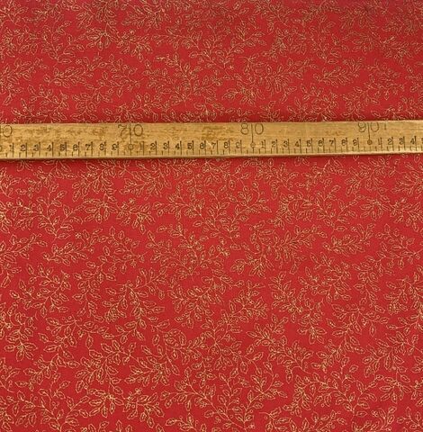Christmas cotton holly red 1