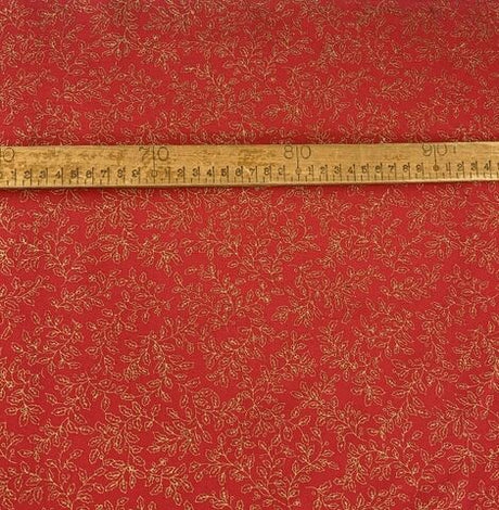 Christmas cotton holly red 1