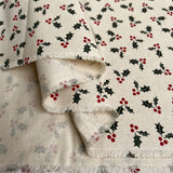 Christmas cotton holly natural grande