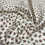 Christmas cotton holly natural medium