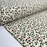 Christmas cotton holly natural dainty