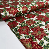 Christmas prints poinsettia