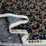 Christmas cotton berries holly blue