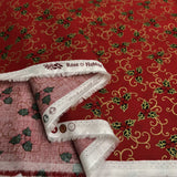 Christmas cotton berries holly red