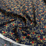 Christmas cotton berries holly blue