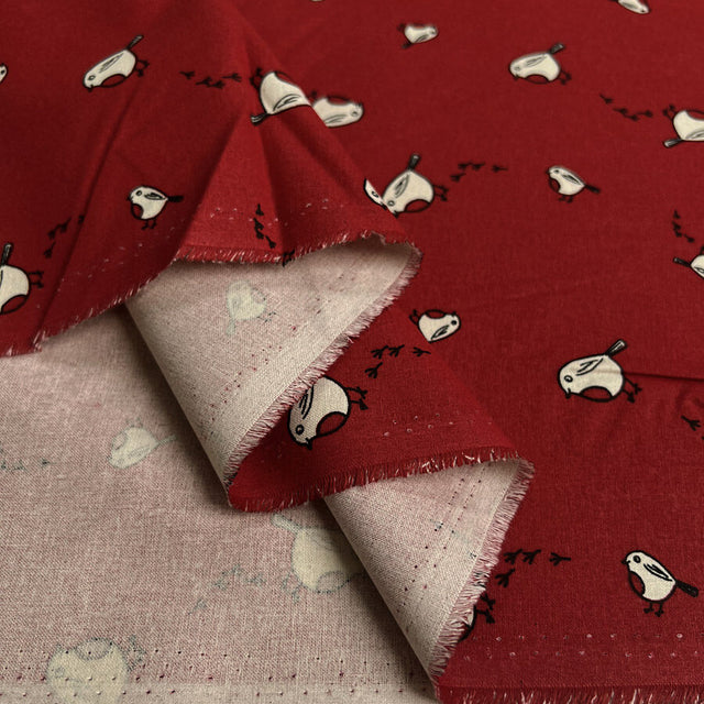 Christmas cotton red robin