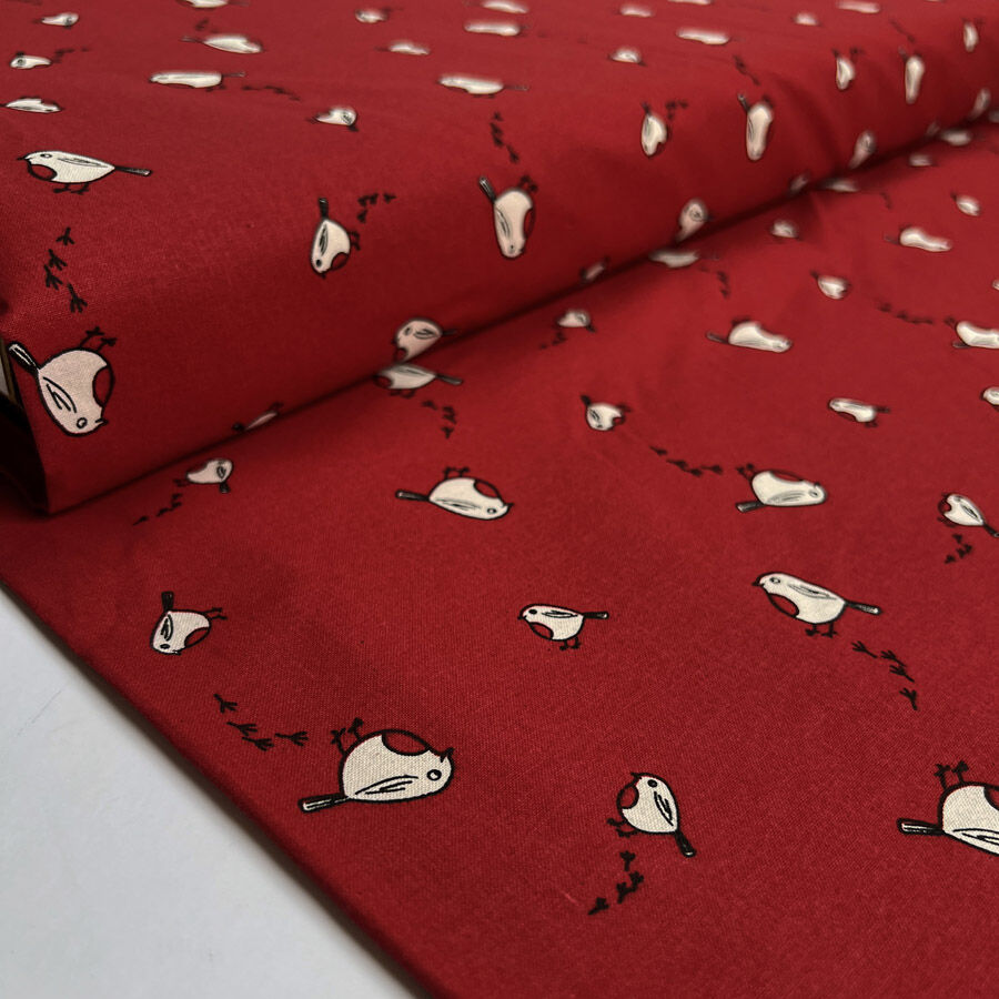 Christmas cotton red robin