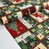 Christmas cotton winter wishes green