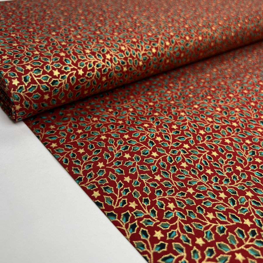Christmas cotton hollygrove red