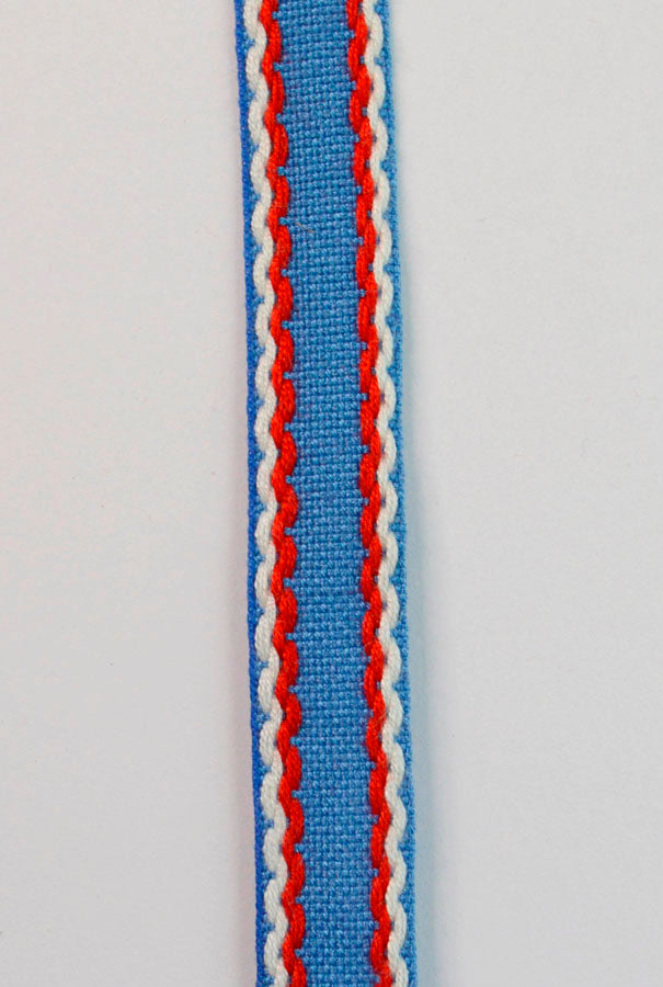 15mm Stitched Edge Braid Cotton Tape Blue Red White Crafting Haberdashery Cu B43342D6 4Bb0 488F A1D4 176E7Cccb2Cc