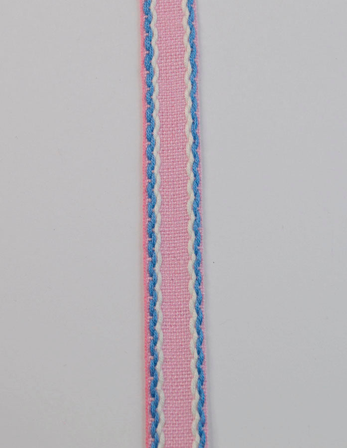 15mm Stitched Edge Braid Cotton Tape Pink Blue White Crafting Haberdashery Cu 2F785C22 0A92 4B91 9Ac5 51314B5588C3