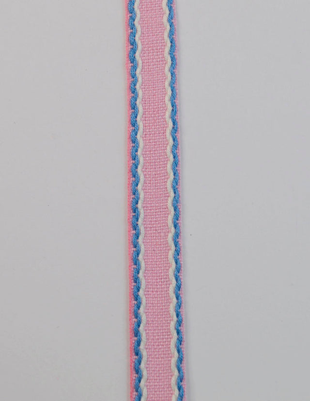 15mm Stitched Edge Braid Cotton Tape Pink Blue White Crafting Haberdashery Cu 2F785C22 0A92 4B91 9Ac5 51314B5588C3