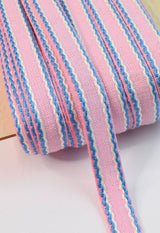 15mm Stitched Edge Braid Cotton Tape Pink Blue White Crafting Haberdashery Cud E1A19Af0 Dae5 42A7 B13E 9985C037Af8F