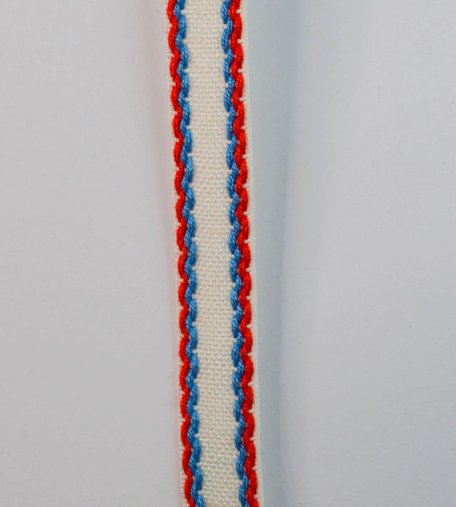15mm Stitched Edge Braid Cotton Tape White Blue Red Crafting Haberdashery Cu 23734775 22Ac 4F41 805C Bd7Fb5D077A0