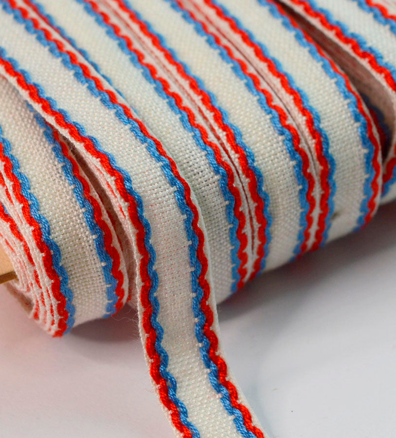 15mm Stitched Edge Braid Cotton Tape White Blue Red Crafting Haberdashery Cud1 30E4Dbbb 23Ce 4Bad 9956 1Fd296E1B767