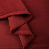 16 Wale Washed Corduroy Crimson Red Needlecord Cotton Woven Trouser Fabric Fold