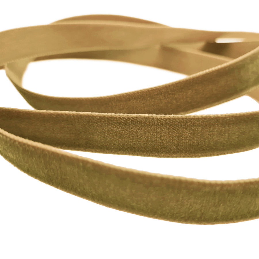16mm Berisfords Nylon Velvet Ribbon 6533 Nuss