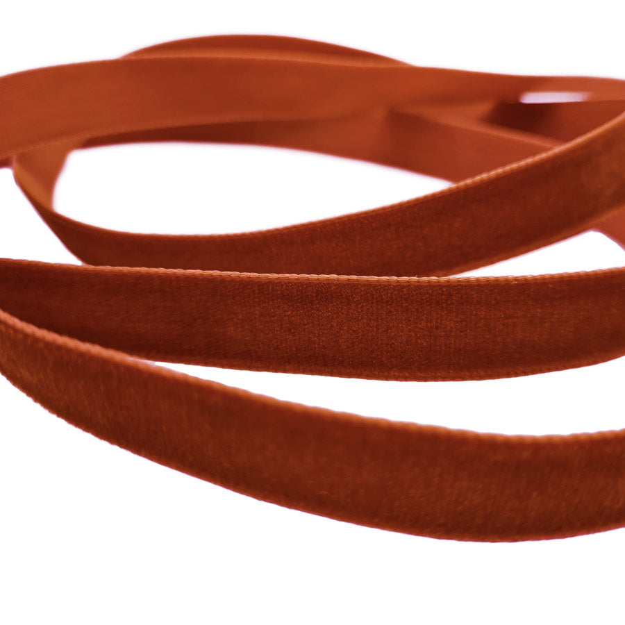 16mm Berisfords Nylon Velvet Ribbon 9415 Acajou