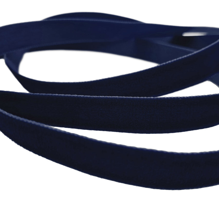 16mm Berisfords Nylon Velvet Ribbon 9419 Navy