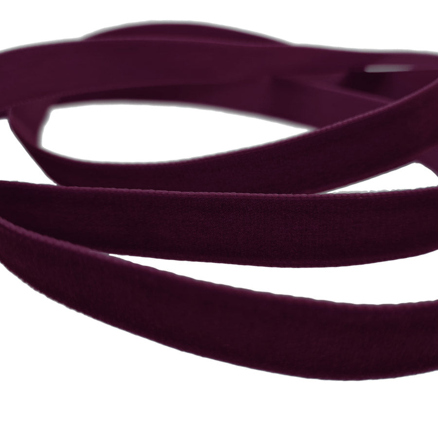 16mm Berisfords Nylon Velvet Ribbon 9434 Burgundy