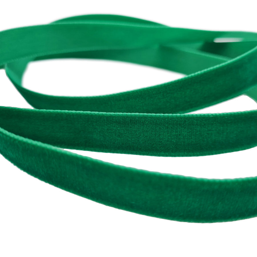 16mm Berisfords Nylon Velvet Ribbon 9456 Emerald