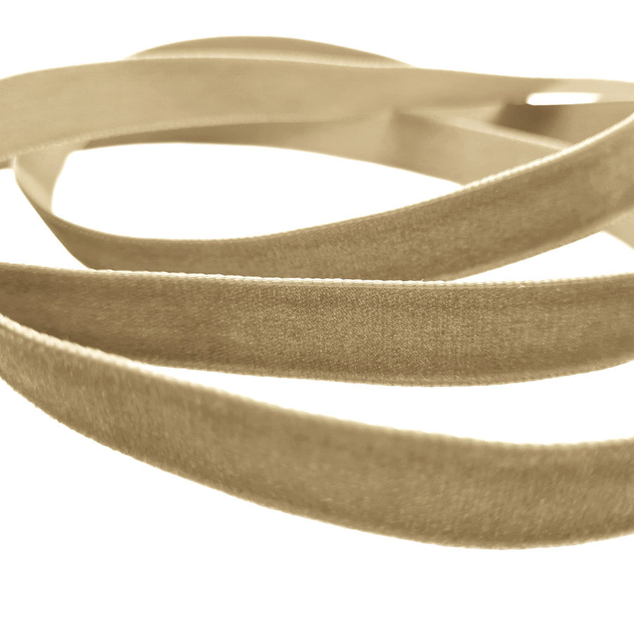 16mm Berisfords Nylon Velvet Ribbon 9597 Earth