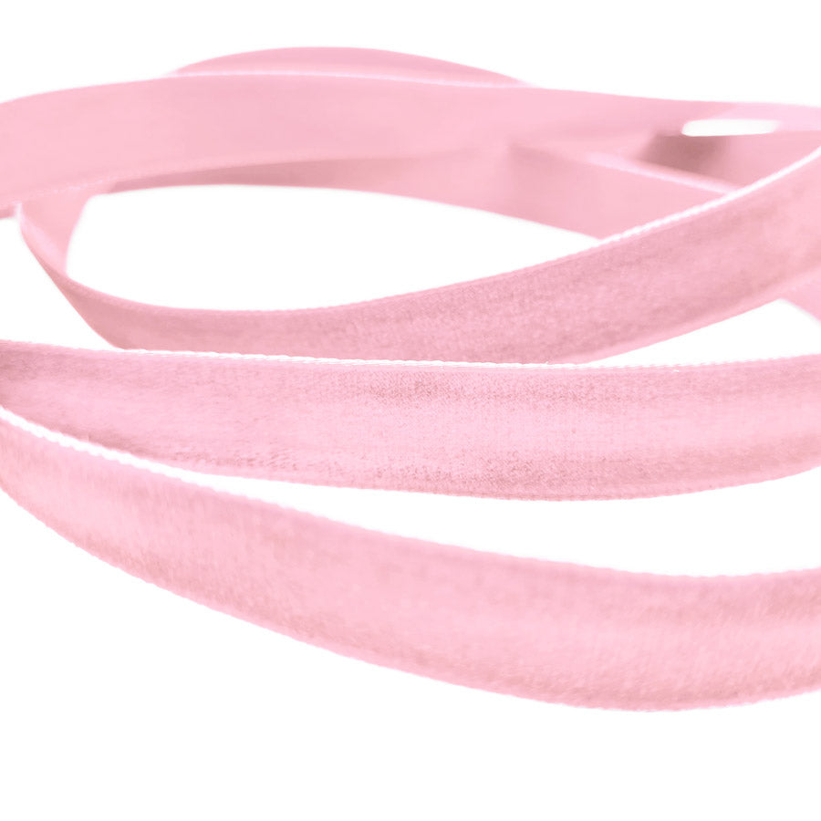 16mm Berisfords Nylon Velvet Ribbon 9598 Baby Pink