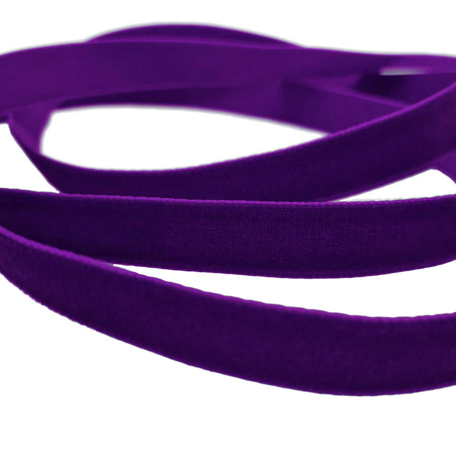 16mm Berisfords Nylon Velvet Ribbon 9634 Purple