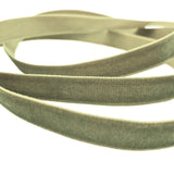 16mm Berisfords Nylon Velvet Ribbon 9687 Khaki