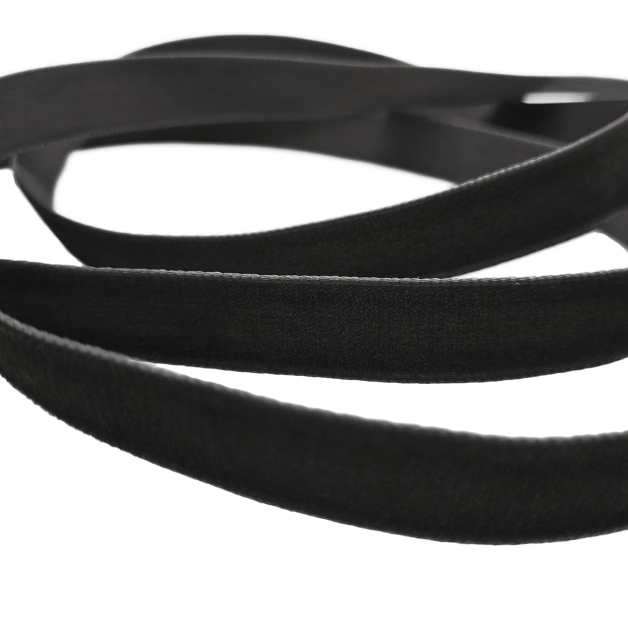 16mm Berisfords Nylon Velvet Ribbon 9953 Raven