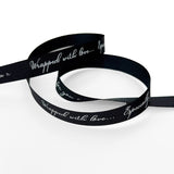 16mm Wrapped With Love Craft Sewing Ribbon Black Cu2