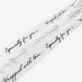 16mm Wrapped With Love Craft Sewing Ribbon White
