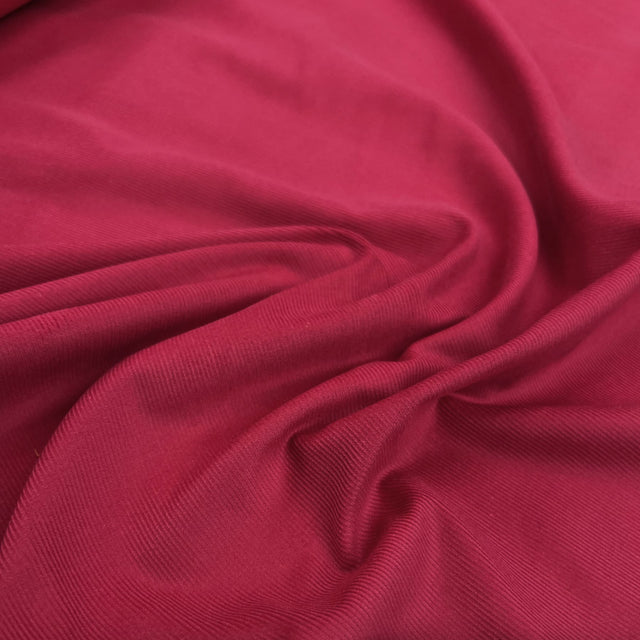 21 wale needlecord fuchsia pink cotton corduroy woven shirting fabric cu