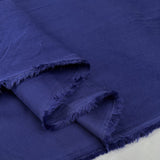 21 Wale Needlecord Marine Blue Cotton Corduroy Woven Shirting Fabric Fold