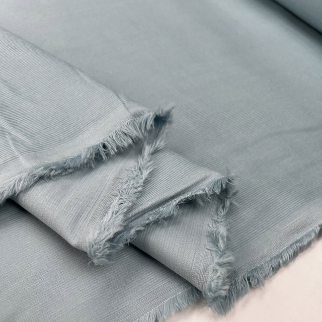 21 wale needlecord pale blue cotton corduroy woven shirting fabric fold