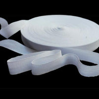25mm Wide Cotton Tape | White / Black