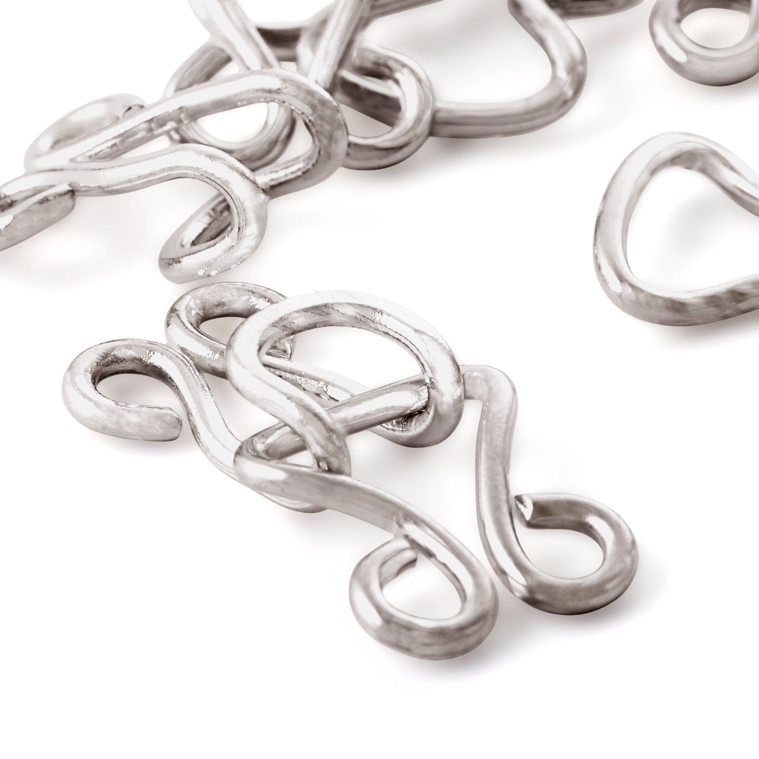 261550 Prym Corset Hooks And Eyes  Silver