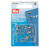 Prym - Spring Hooks And Eyes - Silver (No. 2)