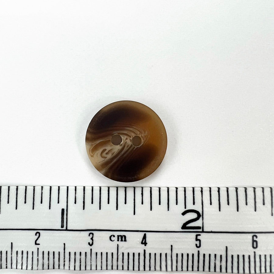 2 Hole Wood Effect Round Plastic Buttons 10mm Pk20 Size